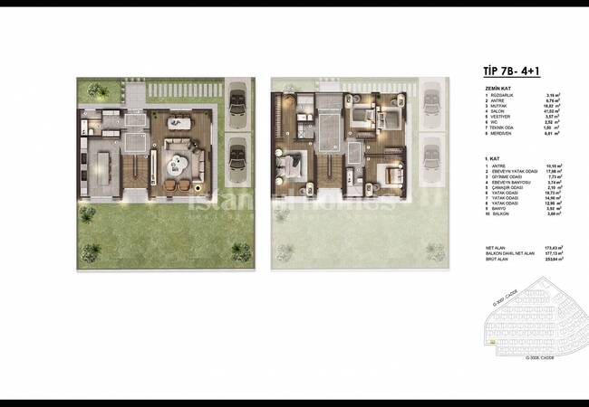 Duplex Villen Mit Großen Gärten In Basaksehir Istanbul 29