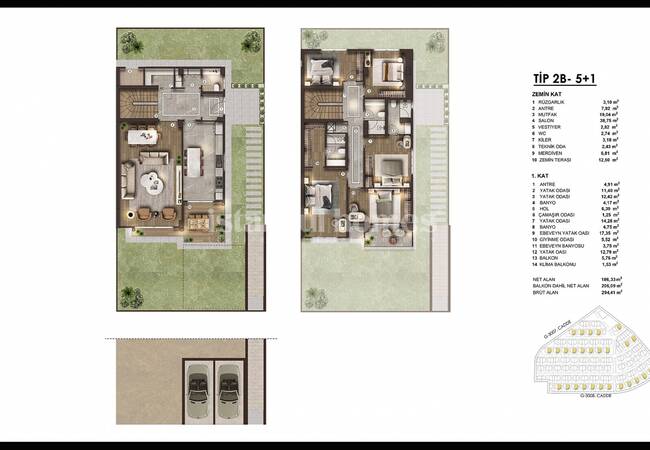 Duplex Villen Mit Großen Gärten In Basaksehir Istanbul 27