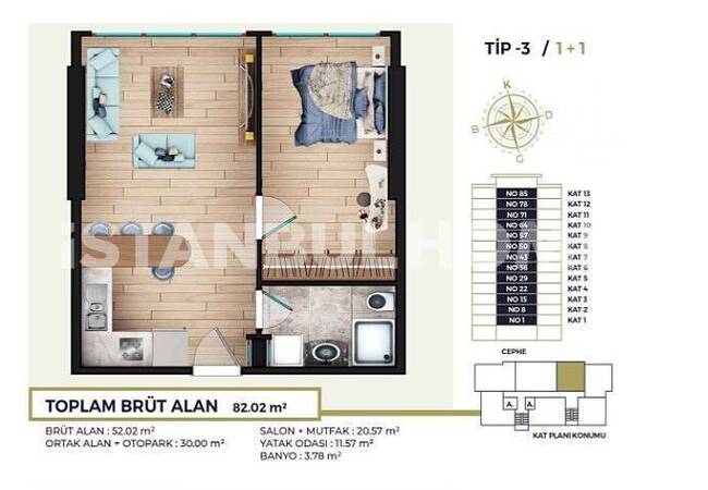 Appartements À Investir À Kagithane Près De La Station De Métro 23