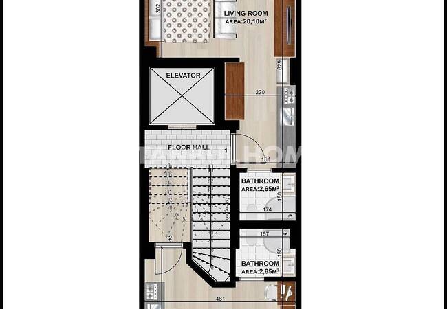 卡迪科伊( Kadıköy) 中心靠近公共交通的小单间公寓 13