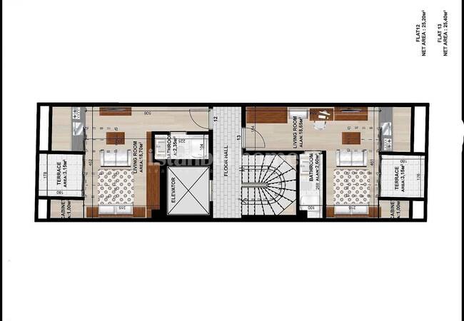 Bâtiment D'appartements D'investissement À Kadikoy Istanbul 12