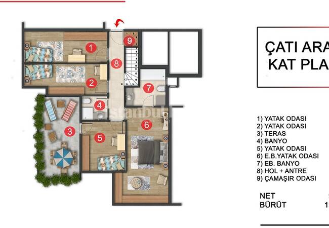 Real Estate in a Complex with Rich Facilities in Kartal 24
