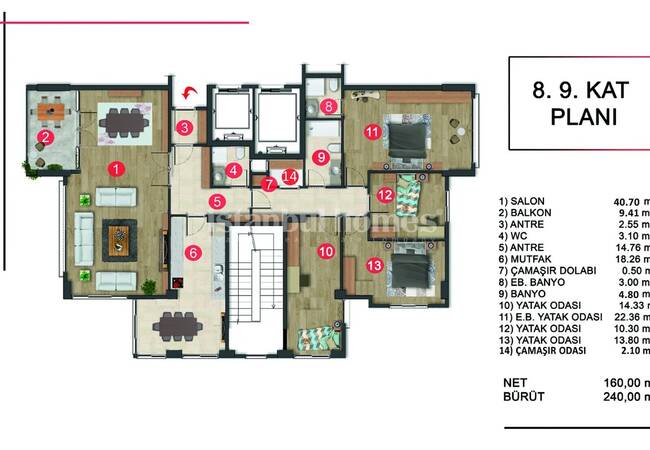 Real Estate in a Complex with Rich Facilities in Kartal 22