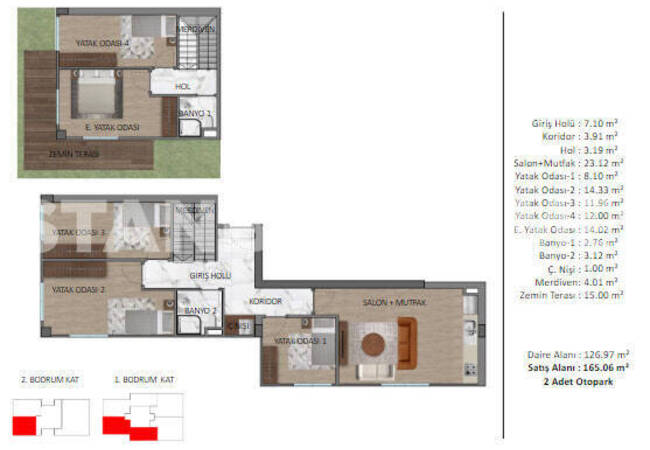 Properties in Complex with Large Green Areas in Istanbul Uskudar 17