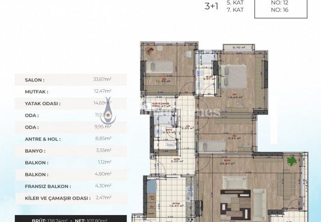 Apartments at a Prime Location in Caddebostan Kadikoy 2