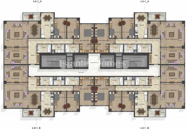 İstanbul Başakşehir'de Metro ve Olimpiyat Stadı'na Yakın Daire 30