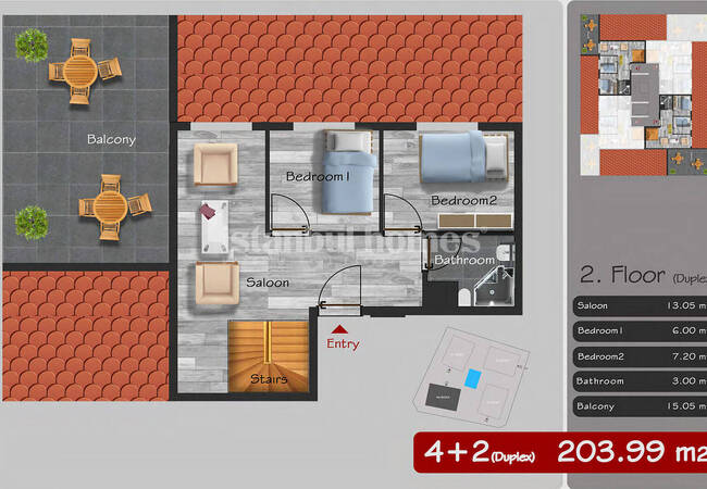 Beylikdüzü'nde Saunalı ve Havuzlu Sitede Balkonlu Daireler 22