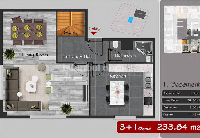 Beylikdüzü'nde Saunalı ve Havuzlu Sitede Balkonlu Daireler 23