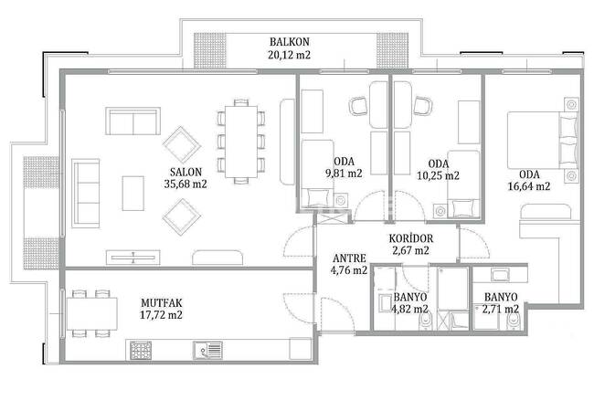 Luxe Apartments Near Metro and Shopping Mall in Maltepe 42