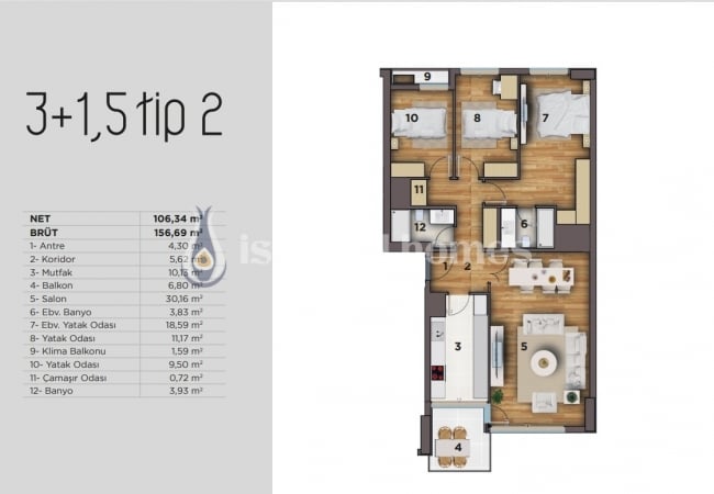 Meerblick Wohnungen Im Komplex Nahe Der U-bahn In Kartal 33