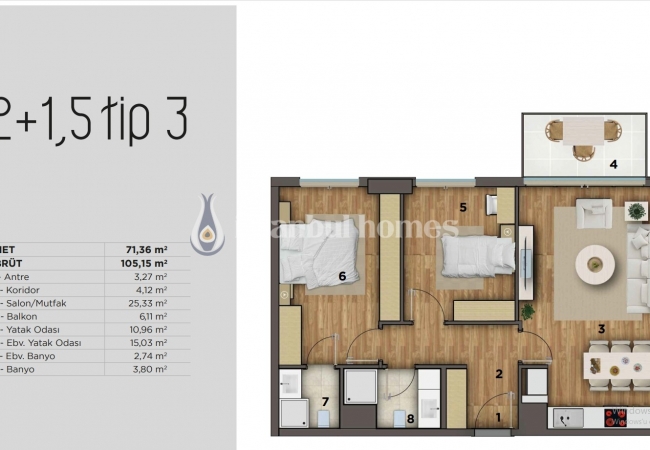 Meerblick Wohnungen Im Komplex Nahe Der U-bahn In Kartal 37