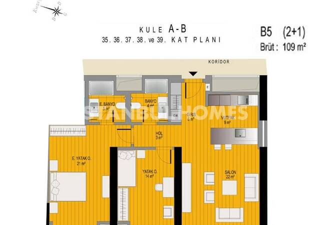 Sea View Flats in High-rise Project in Sisli Istanbul 28