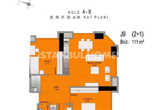 Sea View Flats in High-rise Project in Sisli Istanbul 29
