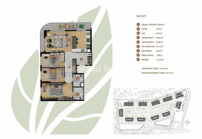 Appartements Dans Résidence Familiale À Bahcelievler 44