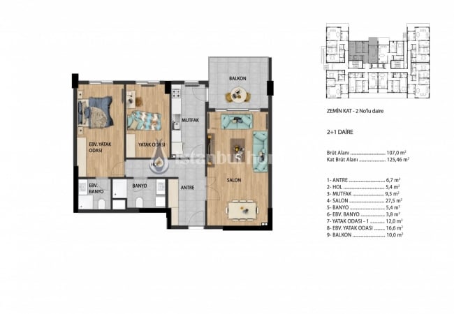 Real Estate with En-suite Bathroom and Balcony in Beylikduzu 7