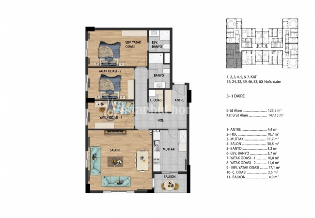 Real Estate with En-suite Bathroom and Balcony in Beylikduzu 18