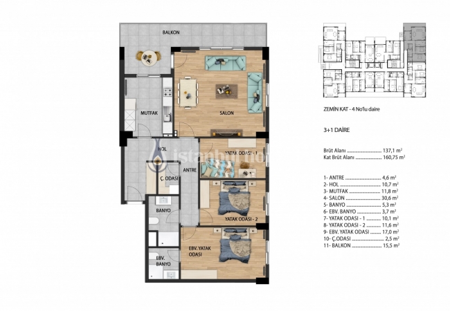 Real Estate with En-suite Bathroom and Balcony in Beylikduzu 9