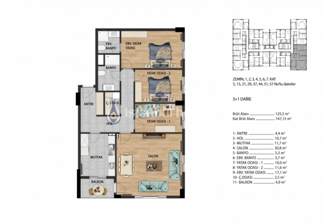 Real Estate with En-suite Bathroom and Balcony in Beylikduzu 10