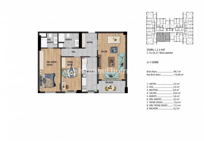 Real Estate with En-suite Bathroom and Balcony in Beylikduzu 12