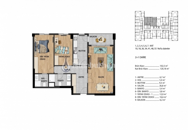 Real Estate with En-suite Bathroom and Balcony in Beylikduzu 15