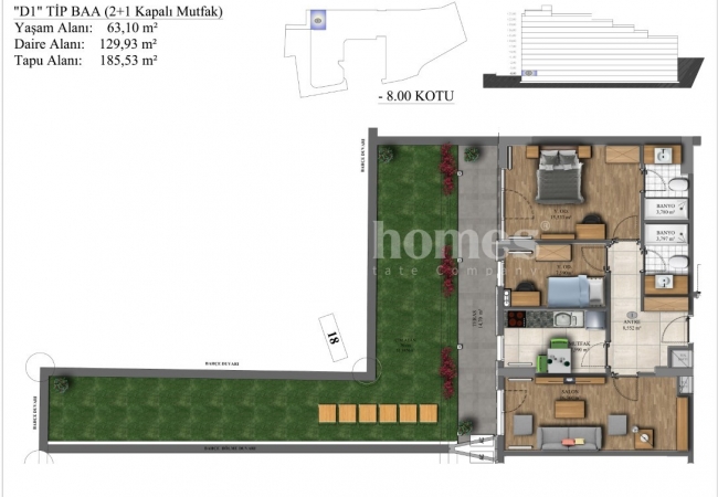 İstanbul Pendik'te Deniz Manzaralı Teraslı Satılık Daireler 22