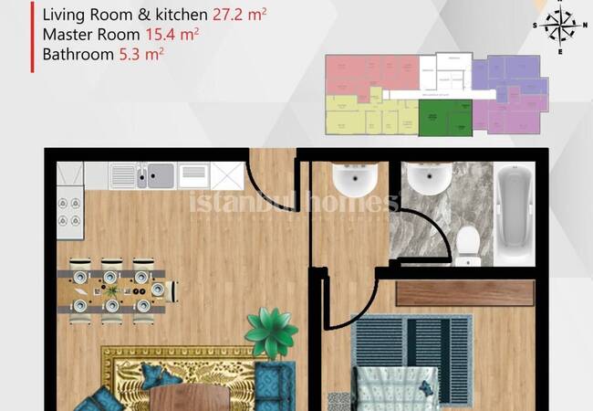 İstanbul Pendik'te Güvenlikli Site İçerisinde Daireler 21