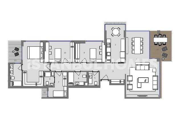 Новые квартиры рядом с гольф-клубом в Стамбуле, Эюпсултан 25