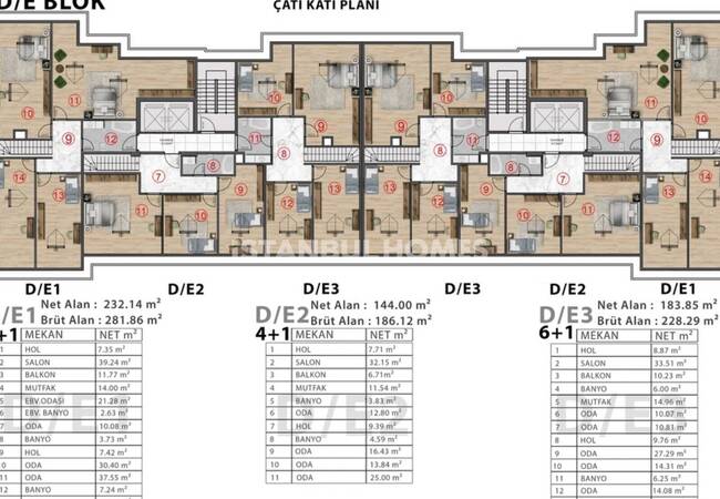 آپارتمان با منظره دریا و جزایر در مجتمعی در مالتپه استانبول 26