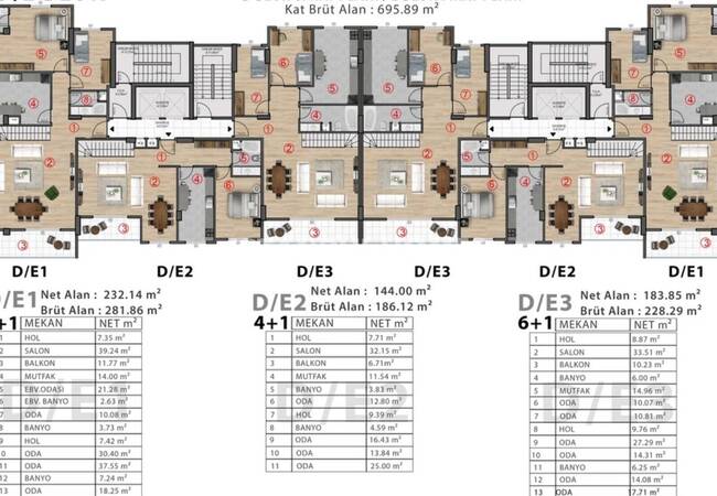 آپارتمان با منظره دریا و جزایر در مجتمعی در مالتپه استانبول 30