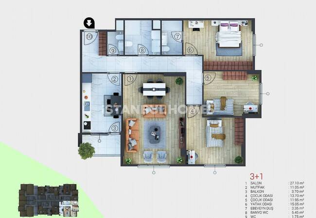 Appartements D'investissement Dans Résidence À Sancaktepe Istanbul 16