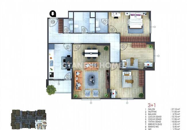 Appartements D'investissement Dans Résidence À Sancaktepe Istanbul 18