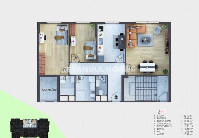 Appartements D'investissement Dans Résidence À Sancaktepe Istanbul 20