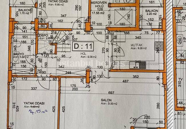 Duplex Apartment at Few Steps From Metro in Sisli Istanbul 28