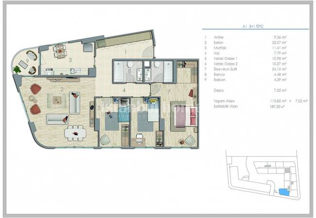 Key Ready Flats with City View in Kucukcekmece Istanbul 41