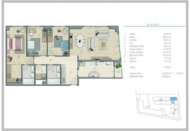 Key Ready Flats with City View in Kucukcekmece Istanbul 42