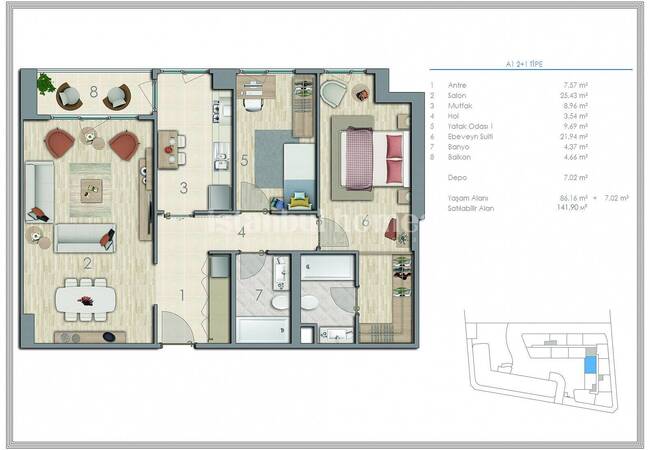 Key Ready Flats with City View in Kucukcekmece Istanbul 38