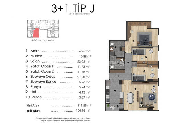 شقق فرصة أجل استثمار طويل الأمد في توزلا اسطنبول 37