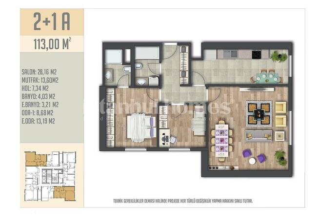 Apartments in a Complex with a Pool and Security in Esenyurt 31
