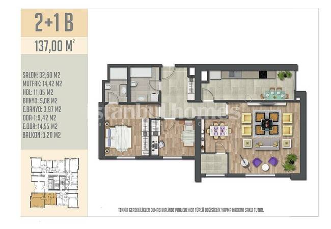 Apartments in a Complex with a Pool and Security in Esenyurt 35