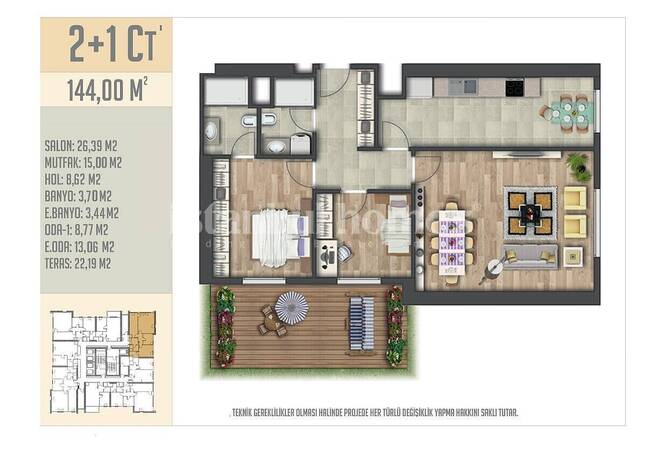 Apartments in a Complex with a Pool and Security in Esenyurt 38