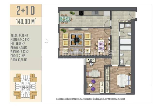 Apartments in a Complex with a Pool and Security in Esenyurt 39