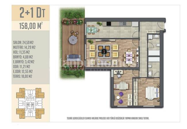 Apartments in a Complex with a Pool and Security in Esenyurt 40