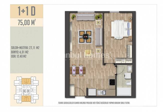 Apartments in a Complex with a Pool and Security in Esenyurt 23