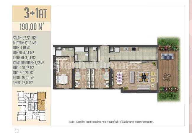 Apartments in a Complex with a Pool and Security in Esenyurt 44