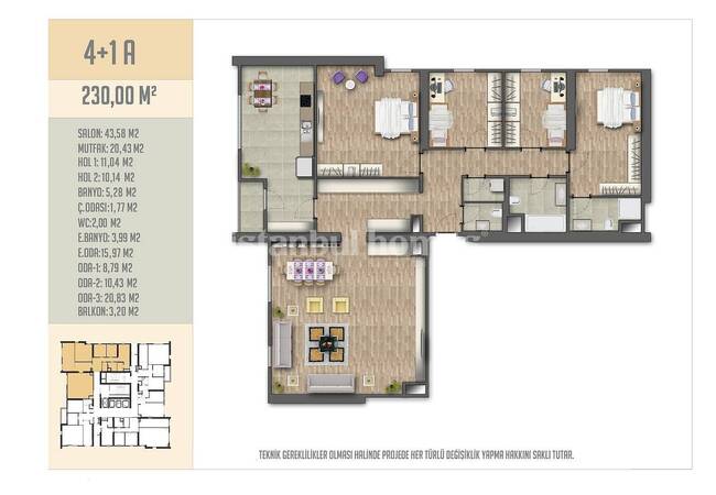 Apartments in a Complex with a Pool and Security in Esenyurt 45
