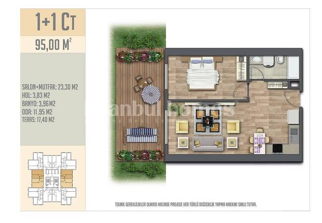 Apartments in a Complex with a Pool and Security in Esenyurt 25