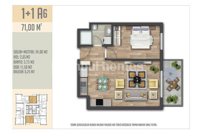 Apartments in a Complex with a Pool and Security in Esenyurt 28