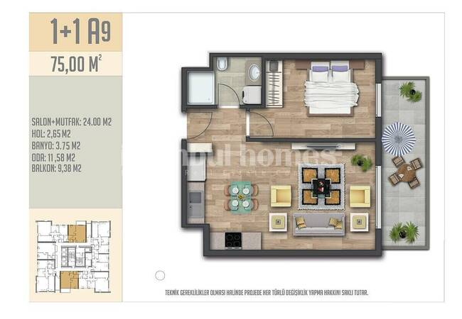 Apartments in a Complex with a Pool and Security in Esenyurt 29