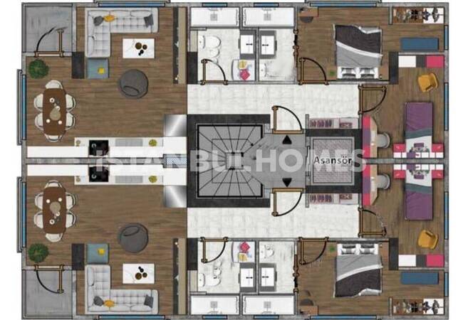 Appartements Spacieux Avec Vue Sur Ville À Istanbul Besiktas 15