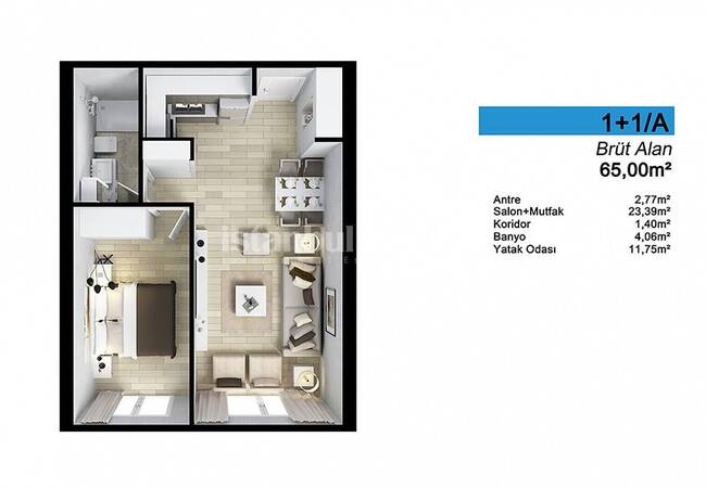 Apartment in a Complex with Pool and Parking Lot in Istanbul 21